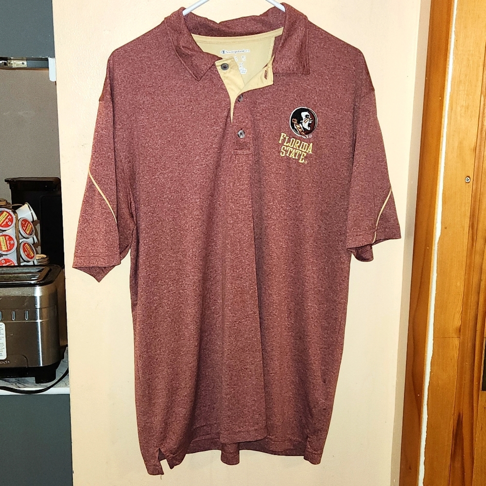 Florida State College Champion Elite  Mens L Polo Shirt